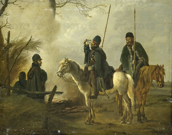 Cossack Outpost in 1813, 1813-1815. Creator: Pieter Gerardus van Os.