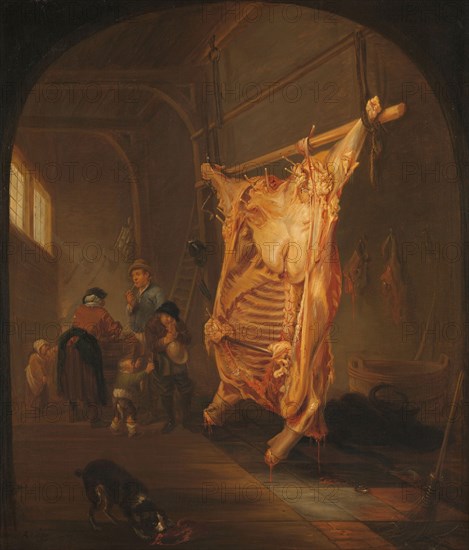 The Slaughtered Ox, 1635-1655. Creator: Abraham van den Hecken.