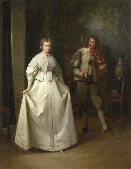 The Dance, 1870. Creator: Aime Gabriel Adolphe Bourgoin.