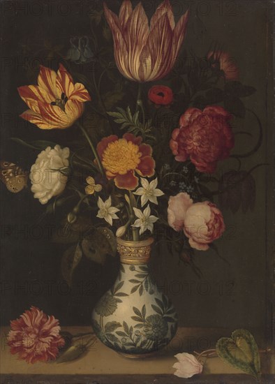 Still Life with Flowers in a Wan-Li Vase, 1619. Creator: Ambrosius Bosschaert the Elder.