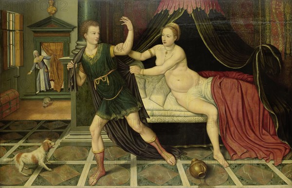 Joseph and Potiphar's Wife, c.1575. Creator: Anon.