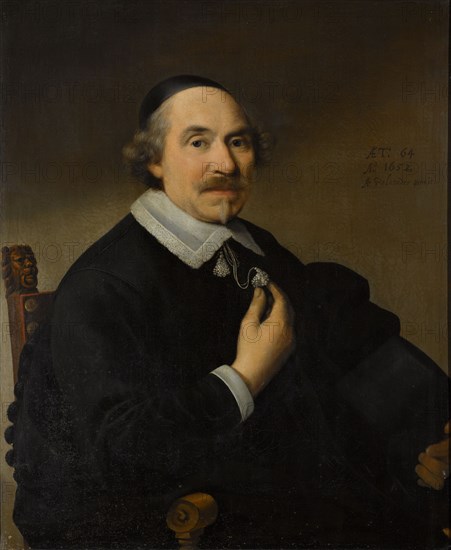 Portrait of a Man, probably Pieter Anthonisz van Bronckhorst (1588-1661), 1652. Creator: Anthonie Palamedesz.