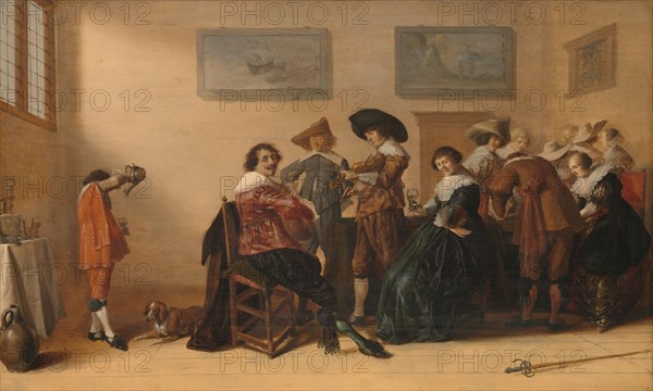 Merry Company in a Room, 1633. Creator: Anthonie Palamedesz.