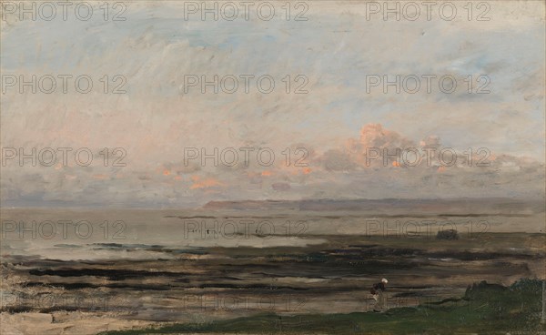 Beach at Ebb Tide, c.1850-c.1878. Creator: Charles Francois Daubigny.
