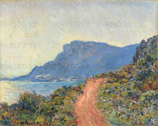 La Corniche near Monaco, 1884. Creator: Claude Monet.