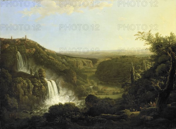 The Anio Valley with the Waterfalls of Tivoli, 1800-1825. Creator: Cornelis Apostool.