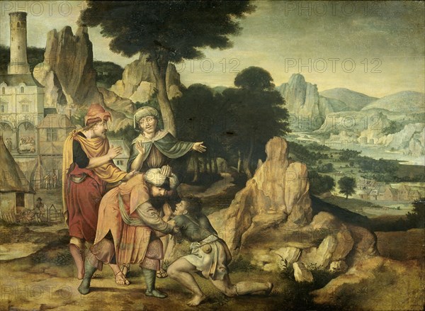 Parable of the Prodigal Son, 1538. Creator: Cornelis Massys.