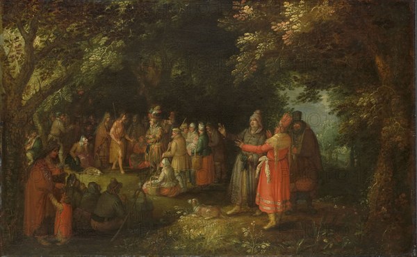 The Preaching of St John the Baptist, c.1610. Creator: David Vinckboons.