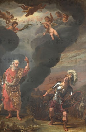 The Captain of God's Army Appearing to Joshua, 1660-1663. Creator: Ferdinand Bol.