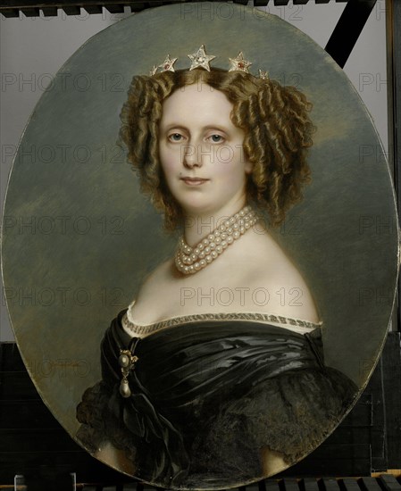Portrait of Sophia Frederika Mathilda (1818-77), Princess of Württemberg, 1863-1873. Creator: Franz Xaver Winterhalter.