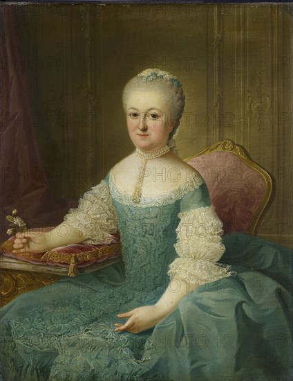 Portrait of a Lady from the van de Poll Family, possibly Anna Maria Dedel, Wife of Jan van de Poll,  Creator: Guillaume Jean Joseph de Spinny.