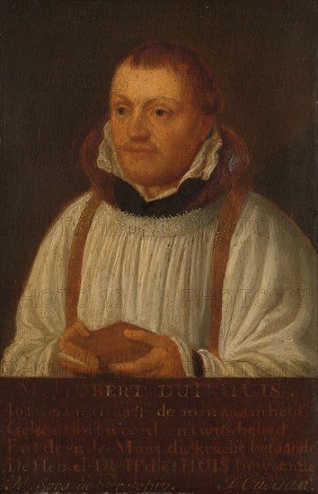 Portrait of Huybert Duyfhuys (c.1515-81), Pastor of the Church of St James, Utrecht, 1630-1670. Creator: Hendrik Martensz. Sorgh.