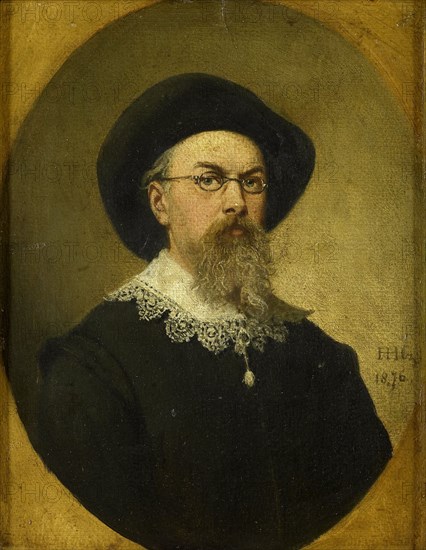Self Portrait, 1876. Creator: Hendrik Hollander.