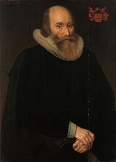 Portrait of Antonius Antonides van der Linden, Physician in Amsterdam, 1633. Creator: Hendrik Meerman.