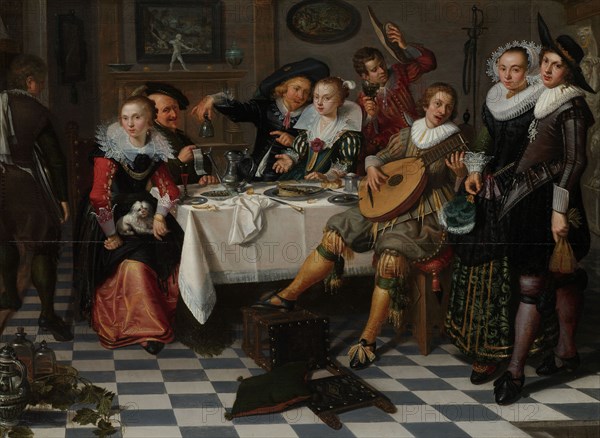 Merry Company, 1629. Creator: Isaac Elias.