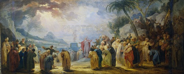 Moses Choosing the seventy Elders, 1736-1737. Creator: Jacob de Wit.