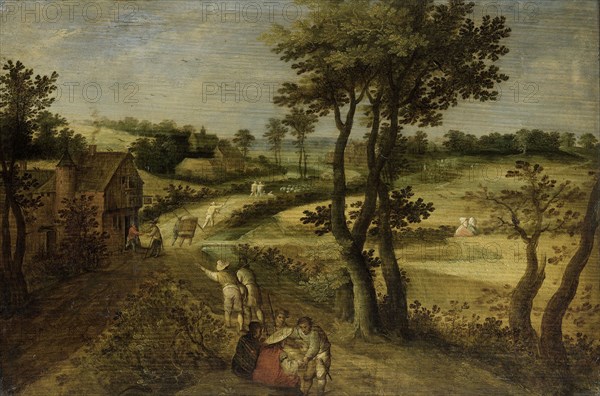 Landscape with Corn Fields, 1602-1630. Creator: Jacob Savery II.