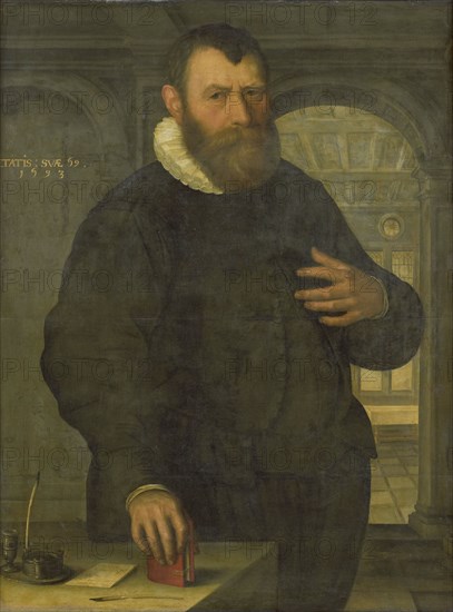Portrait of Bartholomeus van der Wiere (1534-1603), 1593. Creator: Jan Claesz.