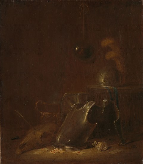 Still life with implements of war, c.1635-c.1645. Creator: Jan Jansz Buesem.