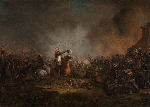 The Prince of Orange at Quatre Bras, 16 June 1815, 1817-1818. Creator: Jan Willem Pieneman.