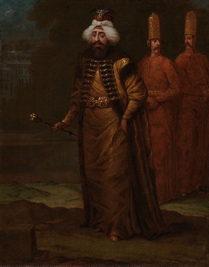 Sultan Ahmed III, c.1727-c.1730. Creator: Jean Baptiste Vanmour.