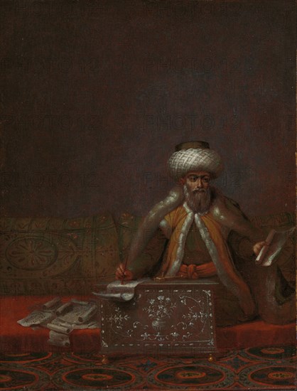 The Reis Effendi, Head of the Chancery, c.1727-c.1730. Creator: Jean Baptiste Vanmour.