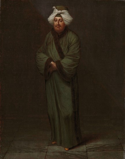Mehmet, the vizir kâhyasi, c.1727-c.1730. Creator: Jean Baptiste Vanmour.
