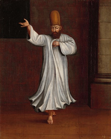 Dervish, 1700-1737. Creator: Workshop of Jean Baptiste Vanmour.