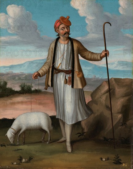 Albanian Herdsman, 1700-1737. Creator: Workshop of Jean Baptiste Vanmour.