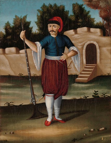 Man from the Albanian Coast, 1700-1737. Creator: Jean Baptiste Vanmour.