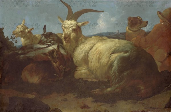 A Goatherd Watching his Animals, 1683. Creator: Johann Melchior Roos.