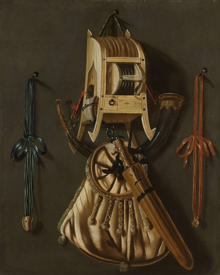 Still Life with Implements of the Hunt, 1670-1686. Creator: Johannes Leemans.