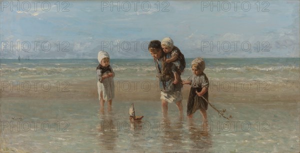 Children of the Sea, 1872. Creator: Jozef Israels.