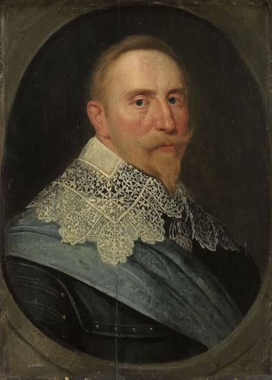 Portrait of Gustav II Adolf (1594-1632), King of Sweden, in or after c.1633. Creator: Unknown.