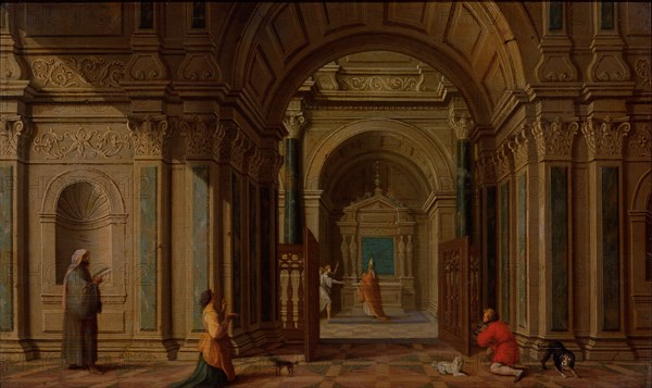 The Archangel Gabriel Appearing to Zacharias, 1625. Creator: Nicolaes de Gyselaer.