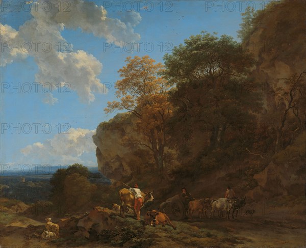 Italian Landscape, 1650-1683. Creator: Nicolaes Berchem.