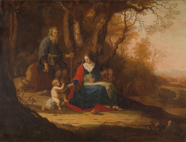 Rest on the Flight into Egypt, 1643. Creator: Paulus van Vianen II.