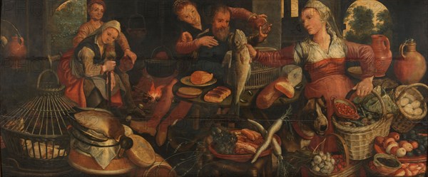 Kitchen Scene, 1560-1565. Creator: Pieter Aertsen.