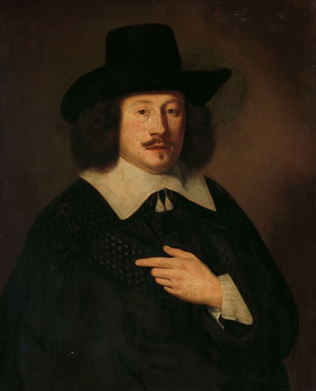 Portrait of a Man, possibly Paulus de Hooghe (1611-1674), 1638. Creator: Pieter Dubordieu.