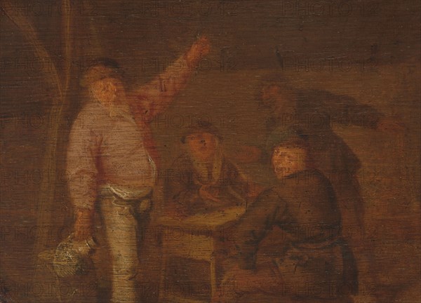 Peasants Drinking in a Barn, c.1628-c.1650. Creator: Pieter Hermansz Verelst.