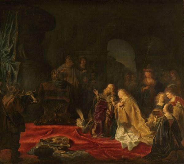 The Idolatry of King Solomon, 1644. Creator: Salomon Koninck.