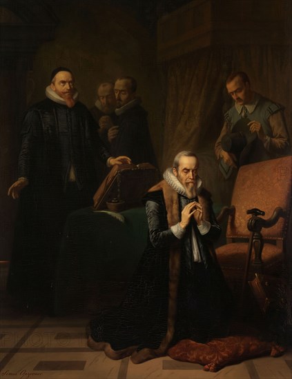 The last prayer of Johan van Oldenbarnevelt, 1840-1878. Creator: Simon Opzoomer.