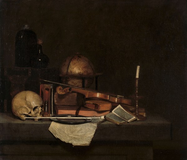 Vanitas Still Life, 1630-1660. Creator: Stevers.