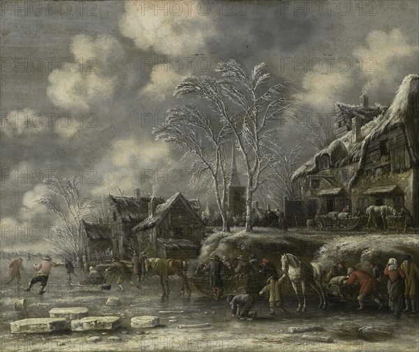 Winter Scene, 1675. Creator: Thomas Heeremans.