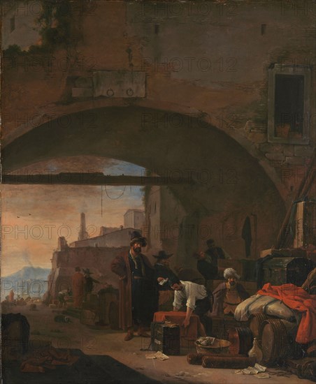 View of a Levantine Port, 1640-1677. Creator: Thomas Wijck.
