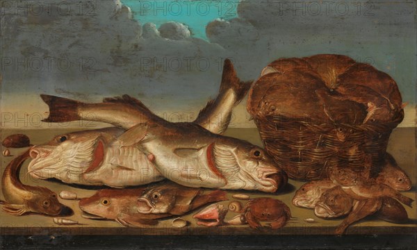 Still Life with Fish, 1638. Creator: Willem Ormea.