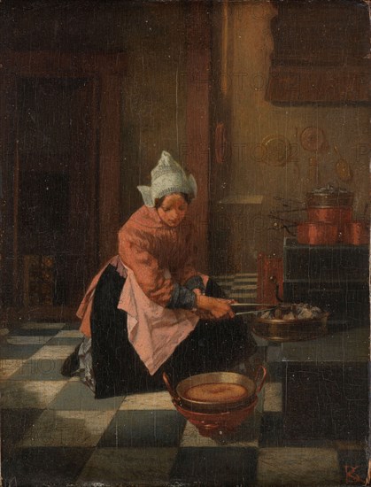 The Waffle Maker, c.1850-c.1882. Creator: Alexander Hugo Bakker Korff.