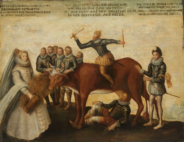 The Dairy Cow: The Dutch Provinces, Revolting against the Spanish King Philip II, Are Led by Prince Creator: Anon.