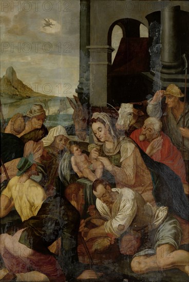 Adoration of the Shepherds, 1550-1599. Creator: Anon.