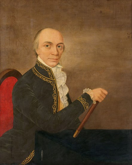 Portrait of Johannes Siberg, Governor-General of the Dutch East Indies, c.1800. Creator: Anon.